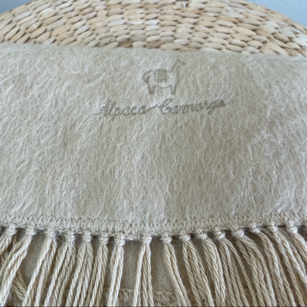 Alpaca Camargo Camel Alpaca Scarf One Size